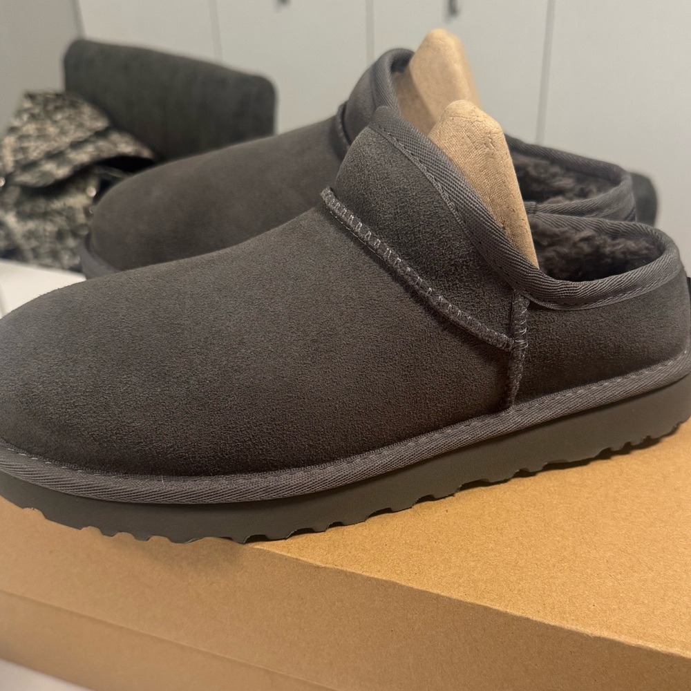 UGG slippers! Brand new in box with packaging. Never worn.